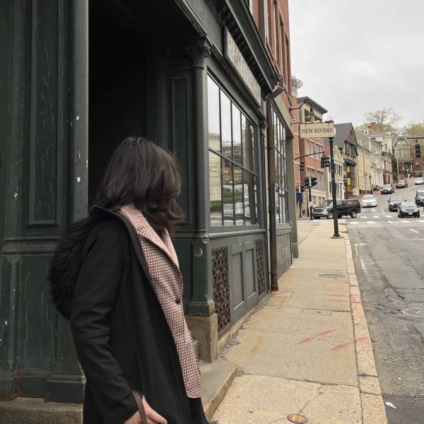 Streets of Providence, Rhode Island near Brown University.