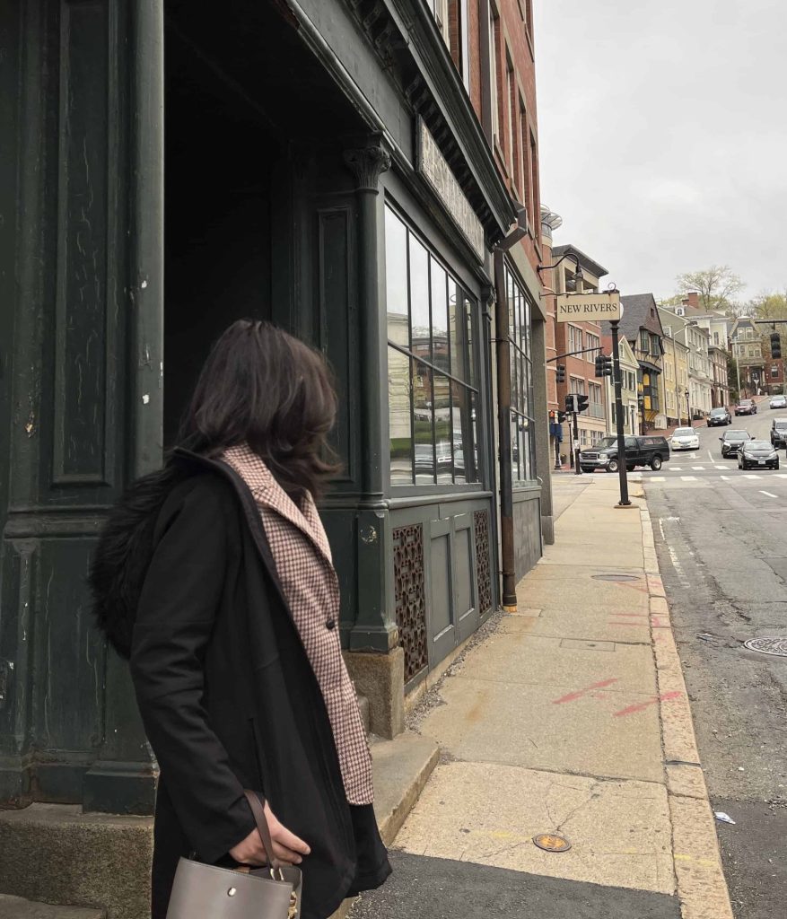 Streets of Providence, Rhode Island near Brown University.